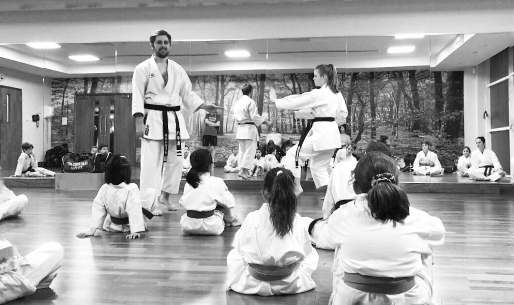 sam bird sensei instructing karate class Instructors
